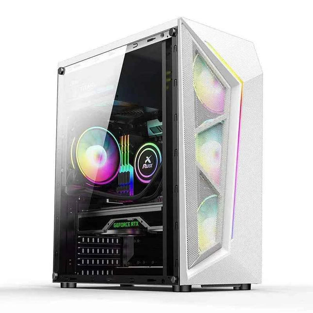 Transparent Computer Case With RGB Light For ATX/M-ATX/ITX Motherboard SSD HDD USB3.0 ATX Power Supply 310mm GPU Graphic Card