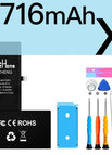 2716mAh For iX
