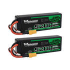 2Pcs VSVAW 2S Lipo Battery 7.4V 80C 5200mAh Hardcase T Plug for 1/8 1/10 RC Car Truck Tank RC Buggy Truggy RC Racing Parts