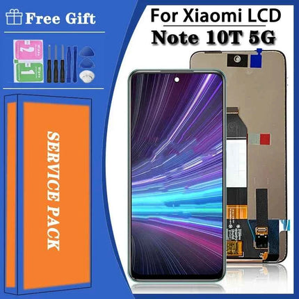 6.5 "Schermo Per Xiaomi Redmi Nota 10T Note10 5G LCD M2103K19I M2103K19G Display Dello Schermo Touch Digitizer Assembly Nota 11SE LCD
