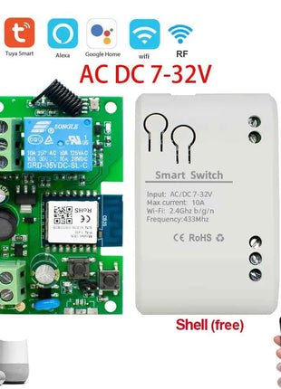 Tuya WiFi Smart Garage Door Opener Switch Sliding Gate Controller Work With Alexa Echo Google Home SmartLife APP Remote Control