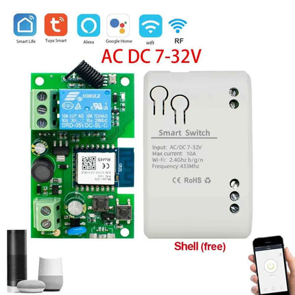Tuya WiFi Smart Garage Door Opener Switch Sliding Gate Controller Work With Alexa Echo Google Home SmartLife APP Remote Control
