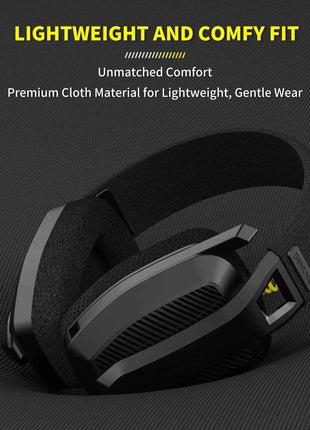 BINNUNE BW06 2.4GHz Wireless Gaming Headset with Mic for PS5 PS4 PC Mac Playstation Bluetooth Gaming headphone with Microphone