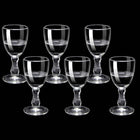 Set Mini Calici Shot 10/15/25ml Trasparenti con Piede Alto per Liquori e Spirits