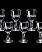 Set Mini Calici Shot 10/15/25ml Trasparenti con Piede Alto per Liquori e Spirits