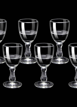 Set Mini Calici Shot 10/15/25ml Trasparenti con Piede Alto per Liquori e Spirits