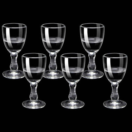 Set Mini Calici Shot 10/15/25ml Trasparenti con Piede Alto per Liquori e Spirits