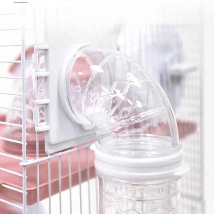 Large Multi-Level Hamster Cage with Tunnels, Spacious & Ventilated Syrian Hamster Habitat, Fun Interactive Pet Home