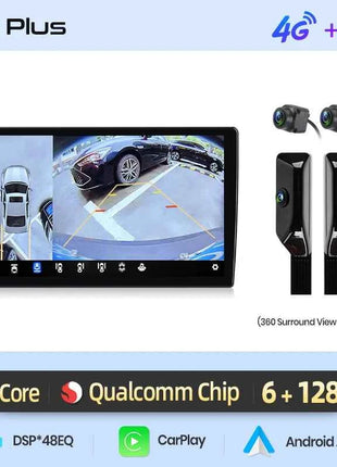Junsun Qualcomm 8-Core 360 Camera Wireless CarPlay Android Auto Car Radio for Mercedes Benz Smart Fortwo 451 2005-2011