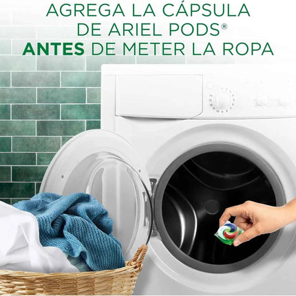 Pack of ariel all-in-one liquid washing machine detergent in capsules/pills,19+7 (78 or 130) washes, more extra power stain remover, deep cleaning