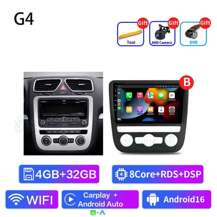 Android 16 For VW Volkswagen Scirocco 3 III Mk3 2008-2014 9 inch 8 Core WIFI Bluetooth Auto Navigation System Radio Multimedia