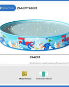 Portable Foldable Non-Inflatable Pool for Garden, Family, Kids and Adults, Easy to Assemble and Durable Garden Bathtub