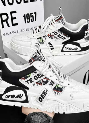 Scarpe da ginnastica in pelle moda casual Nuove scarpe da skateboard da uomo Scarpe da corsa sportive da esterno Escursionismo Piattaforma da tennis Calzature di lusso