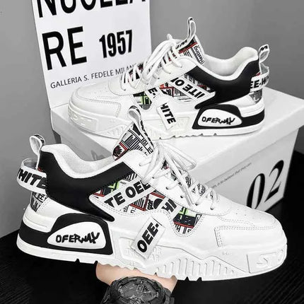 Scarpe da ginnastica in pelle moda casual Nuove scarpe da skateboard da uomo Scarpe da corsa sportive da esterno Escursionismo Piattaforma da tennis Calzature di lusso