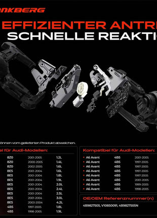 Serratura Portellone Posteriore Frankberg 1x per Audi A4 8E5 A6 4B5 A2 8Z0 4B9827505 V10850091 4B9827505N