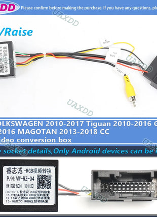 For VOLKSWAGEN 2 Din Car Golf Tour 7 6 Touareg PASSAT Tiguan Lamando POLO SCIROCCO Lavida Touran Sagitar BORA decoder canbus box