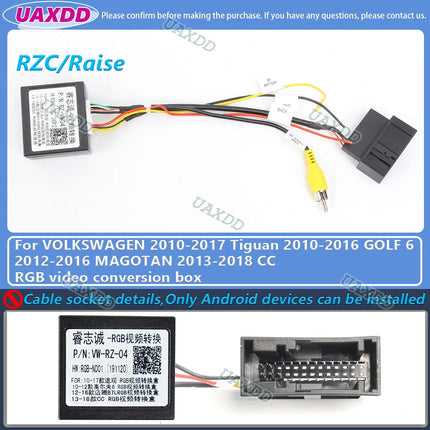 Per VOLKSWAGEN 2 Din Car Golf Tour 7 6 Touareg PASSAT Tiguan Lamando POLO SCIROCCO Lavida Touran Saqitar BORA decoder canbus box