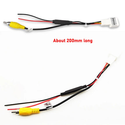 Cablaggio per Ingresso Telecamera Retromarcia a 4 Pin, Connettore RCA, per Schermo Originale Toyota Corolla, Camry, RAV4, Highlander, Prado