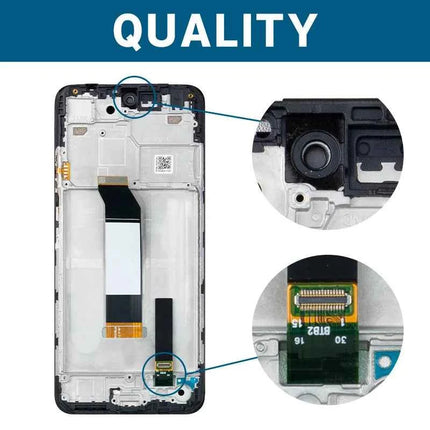 Di alta Qualità AMOLED Per Xiaomi Redmi Nota 10 5G LCD 10T 5G Touch Screen Digitizer Per Xiaomi POCO M3 Pro 5G Display M2103K19G
