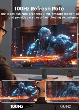 KTC H27T27 Gaming Monitor, 27" 2560x1440 IPS Screen, 100Hz Refresh Rate, HDR10 1ms Response Time,  Low Blue Light & Flicker-Free