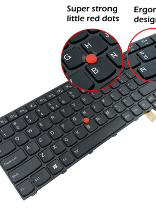 Laptop Replacement Keyboard for Lenovo ThinkPad E480 E485 E490 E495 L380 L390 L480 R480 T480S L490 T490 T495 US/BR/FR/UK/PT/SP