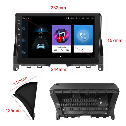 Android 15 For Mercedes Benz C Class 3 C220 C180 W204 S204 2006-2011 Car Auto Carplay Radio Stereo Receiver Multimedia Screen