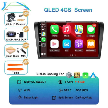 Android 16  video Player Car Radio For Mazda 3 2004 - 2009 2din with BOSE Multimedia Carplay Stereo GPS Head Unit WIFI+4G