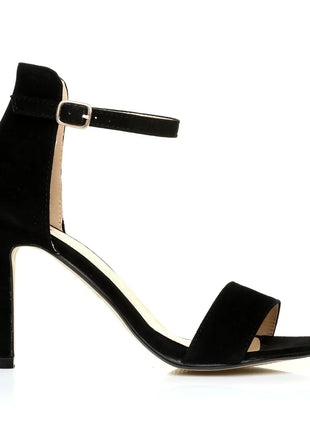 New Sexy Women's 9cm High Heel Shoes, Summer Ankle Strap Sandals, Red Party and Wedding Shoes