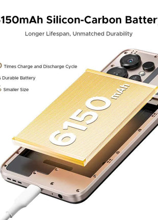 DOOGEE Note56 X 5G Mobile Phone 8.45mm Slim Body 6.56" 90Hz Screen Android 16 6150mAh Battery Al Scene Recognition Smartphone
