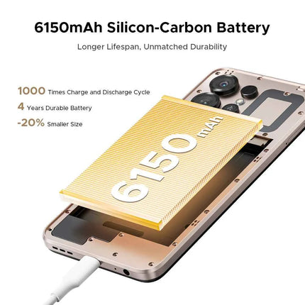 DOOGEE Note56 X 5G Mobile Phone 8.45mm Slim Body 6.56" 90Hz Screen Android 16 6150mAh Battery Al Scene Recognition Smartphone