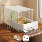 Large Hamster Cage with Easy Clean Drawer Luxury Villa Style for Golden Hamster Fancy Mouse And Dwarf Rat Habitat Decor