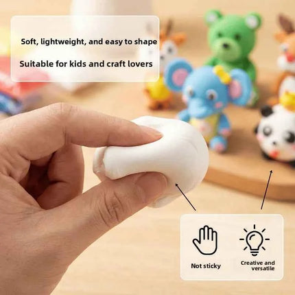 Kit di Argilla ad Asciugatura all'Aria per Bambini, Argilla Modellabile Ultra Leggera e Morbida, Non Tossica e Sicura con Strumenti per Scolpire, per Progetti Artistici Fai-da-Te e Scolastici