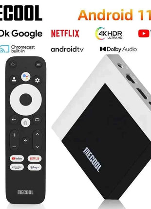MECOOL Original KM7 PLUS Netflix TV Box 2GB16GB Android Smart TV 11 Google Certified 4K Amlogic tvbox ip tv WIFI Hebrew Arabic