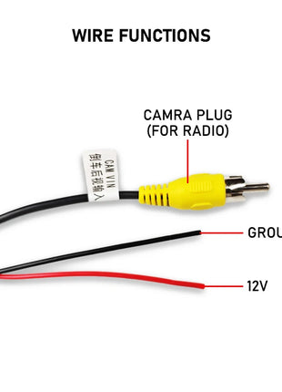 Cablaggio per Ingresso Telecamera Retromarcia a 4 Pin, Connettore RCA, per Schermo Originale Toyota Corolla, Camry, RAV4, Highlander, Prado