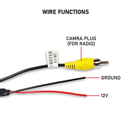 Cablaggio per Ingresso Telecamera Retromarcia a 4 Pin, Connettore RCA, per Schermo Originale Toyota Corolla, Camry, RAV4, Highlander, Prado