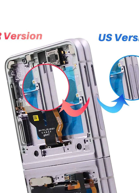 Per Samsung Z Flip 3 F926/F9260 Display LCD di qualità TFT Touch Screen con telaio Digitizer Assembly compatibile con Z Flip3