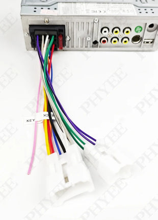 Radio Wiring Harness Adapter, ISO Plug, 16 Pin Head Unit Connector Cable, for Toyota Corolla Camry Prius RAV4 Yaris Vios Hilux