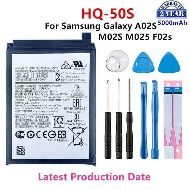 Original Quality Battery For Samsung S21 Ultra S21 Plus S20 FE A51 A70 A41 Note 20 Ultra A02S Phone Bateria Replacement