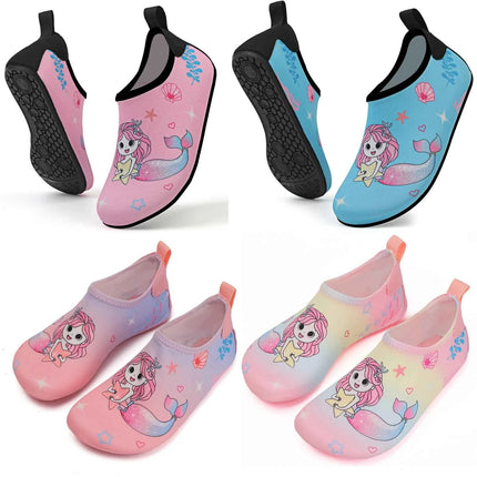 Scarpe da spiaggia per bambini Pantofole da interno per pavimenti morbidi per bambini Calzini da nuoto per lo snorkeling Pantofole per bambini antiscivolo per la casa a piedi nudi per ragazzi e ragazze