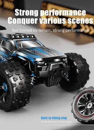 1:16 85KM/H Or 50KM/H 4WD RC Car With LED Remote Control Cars High Speed Drift Monster 4x4 Truck for Kids vs Wltoys 124017 Toys