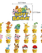 Forniture per decorazioni per feste di compleanno a tema Pokemon Cartoon Pokemon Go Stoviglie Tazze Piatti Palloncino Pikachu per bomboniere per baby shower