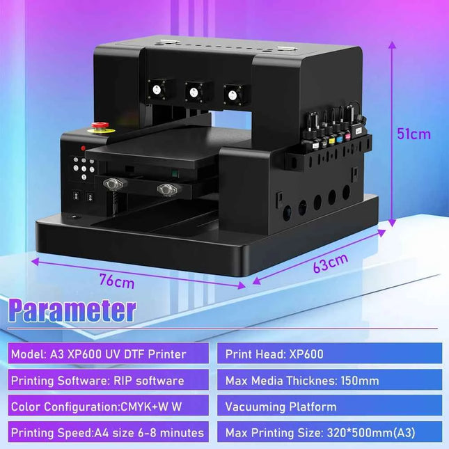 For Epson XP600 A3 UV Printer with XP600 Printhead UV Flatbed Printer A3 UV Sticker Printer For Bottle Case Acrylic Glass Print