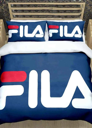 Hot Logo Print Bedding Sets Bed Supplies Set  Comforter Set  Teens Girls Cartoon Twin Single Kid  F-Fila Luxury Gift