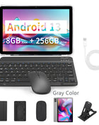 Tablet BDF 5G da 10.1 Pollici, 8GB RAM, 256GB ROM, Dual SIM, Doppia Fotocamera, con Cover Tastiera, Mouse e Batteria da 8000mAh