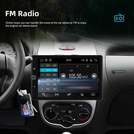 Podofo 10.4'' HD 1Din MP5 Player Carplay Android Auto Multimedia Player Car Stereo Mirror Link Bluetooth Car Audio Bluetooth FM