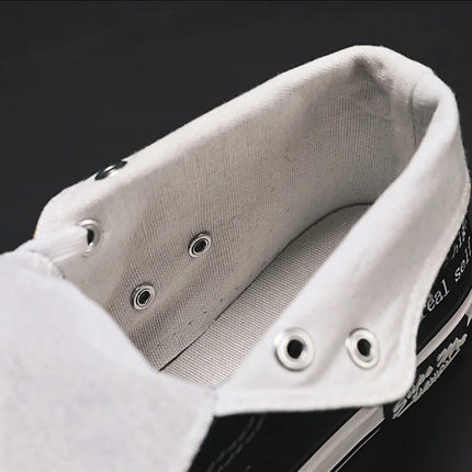Sneakers alte casual uomo scarpe da scuola in gomma canvas tenis boys platform sneakers scarpe da donna