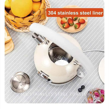 1.8L Retro Electric Kettle Household Quick Kettle Automatic Power Off With Temperature Display Teapot Keep Warm Kettle 1800W