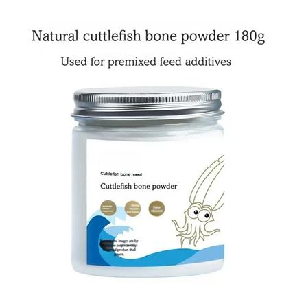 Cuttlefish Bone Powder Rich Calcium Trace Elements Feed Grade Supplement For Birds Parrots Tortoise Promoting Growth & Breeding