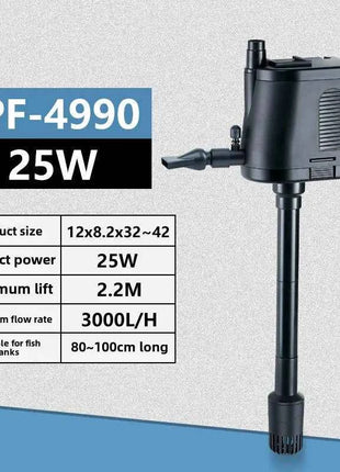 Fish tank submersible pump Built-in filter pump Oxygen wave aquarium filter matching pump