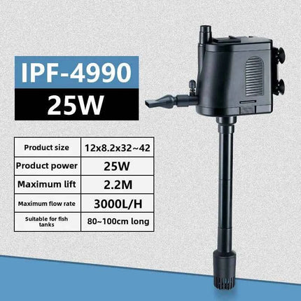 Fish tank submersible pump Built-in filter pump Oxygen wave aquarium filter matching pump